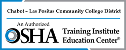 OSHA Authorized Safety Training for the Workplace in California Nevada Arizona Hawaii and Guam Logo