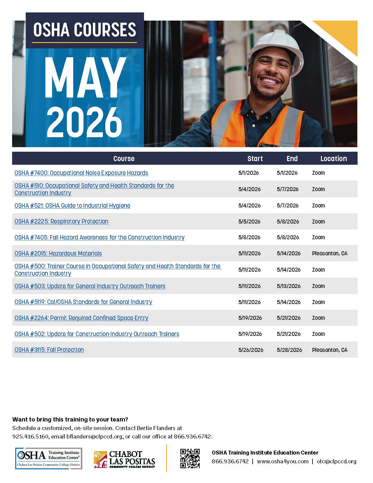 Upcoming Classes