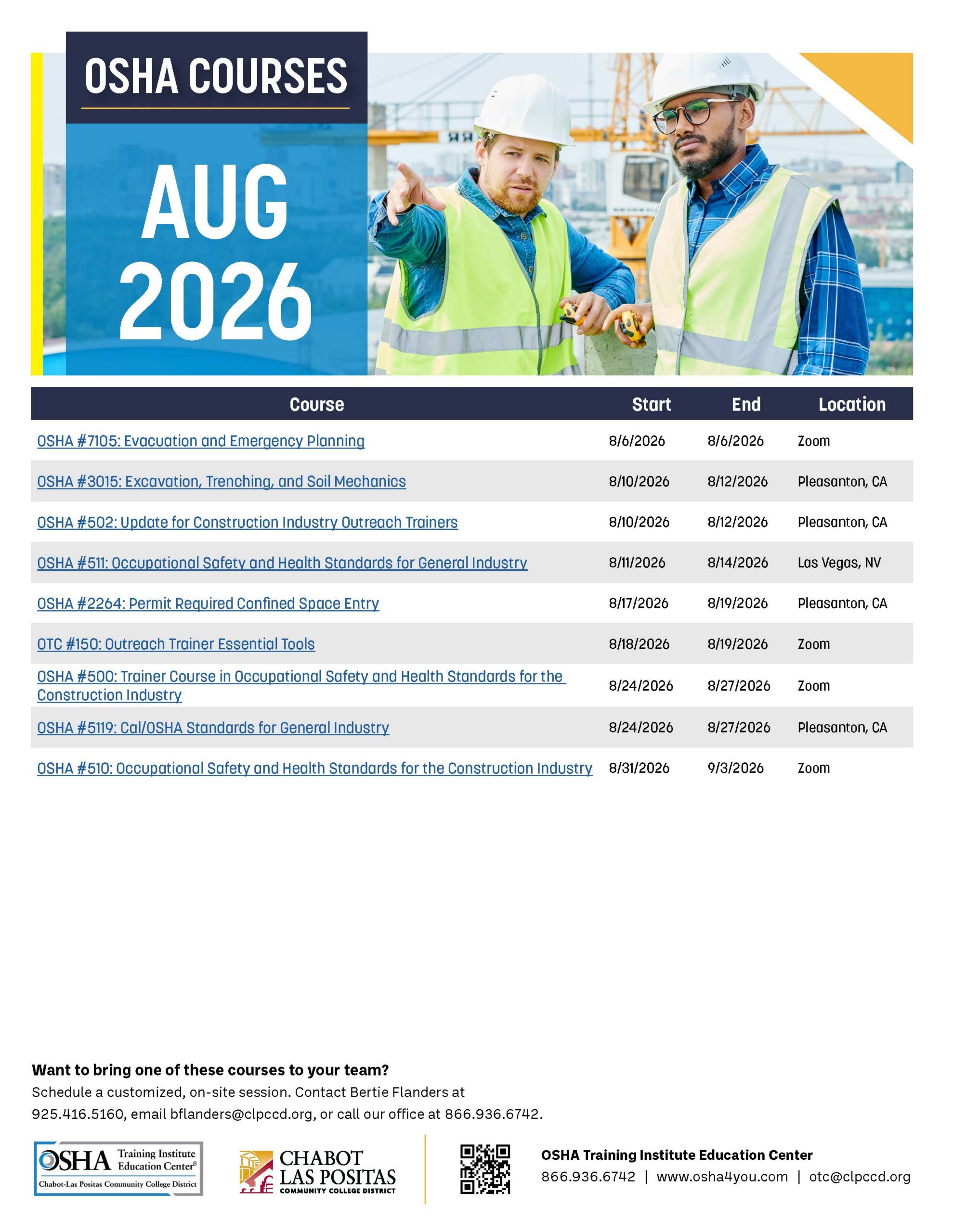 Upcoming Classes