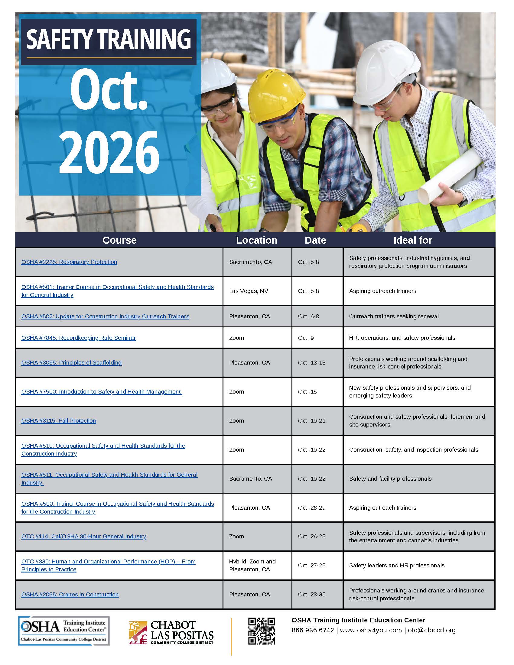 Upcoming Classes